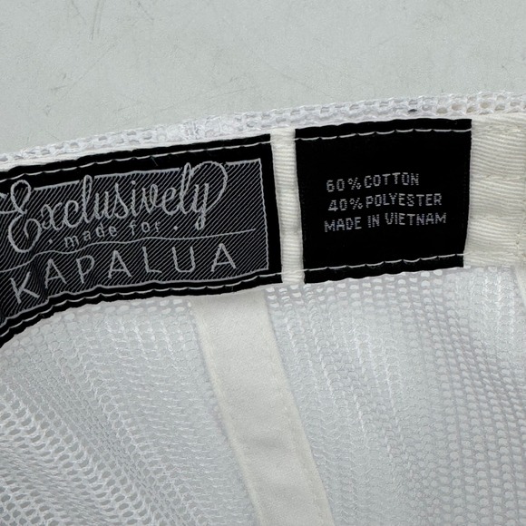 White‎ Trucker Hat The Plantation Course Kapalua Bay Golf Mesh Back Adjustable - Picture 9 of 10